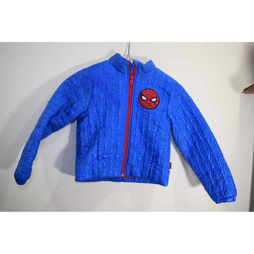 Disney Store Marvel Spider-Man Med Light Weight Jacket BOYS S 7 8 COOL QUILTING